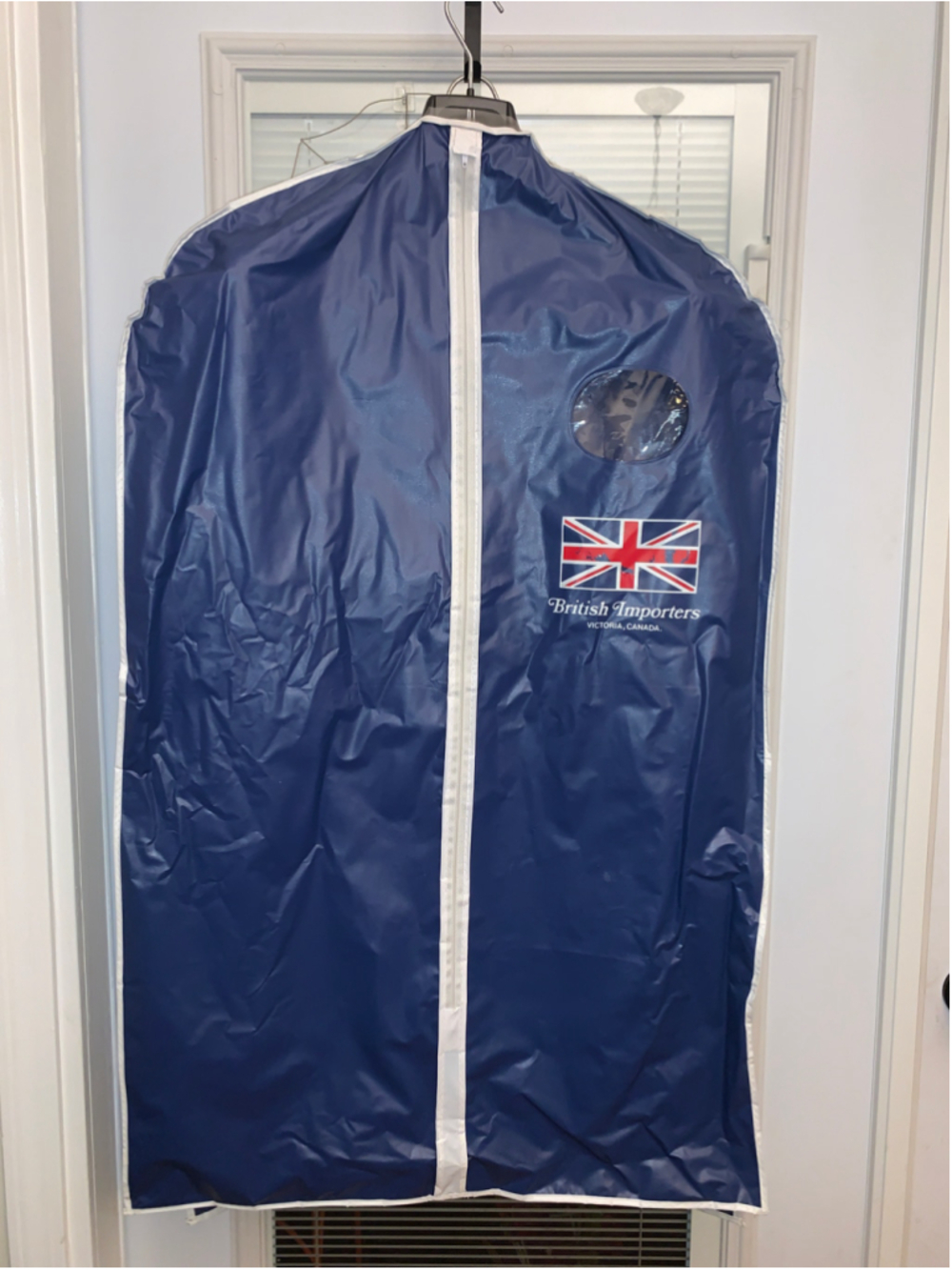British Importers Garment Bag One Size Blue White